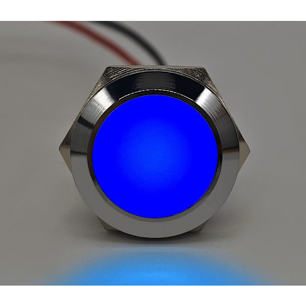 2 kpl LED kojelaudan valo 22mm värit Sininen
