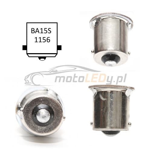 2 kpl LED-lamppu BA15S, P21W 12-24V CANBUS oranssi
