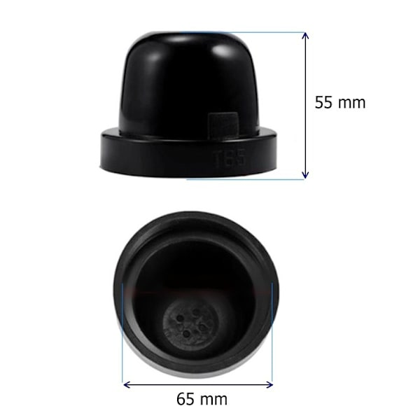 2 kpl Korkki, LED-valaisin, HiD 65mm