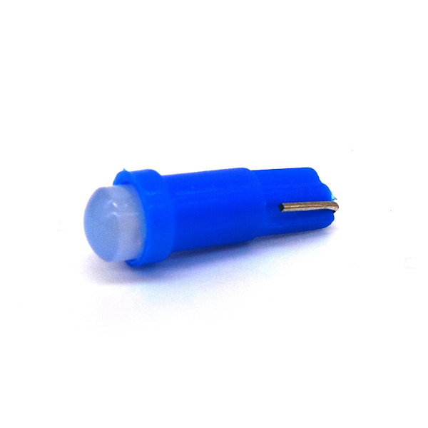 10 kpl T5 LED-lamppu W1.2W 12V 50lm Sininen