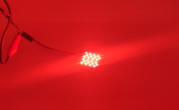 2 st Panel 24 LED 12V T10, SV8.5, T4W CANBUS 1000lm röd