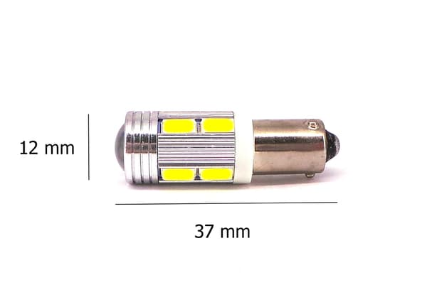2 st LED-lampor BAX9S H6W 12V 400lm CANBUS