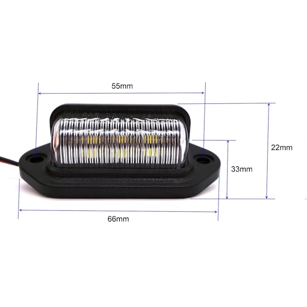 2 kpl LED rekisterikilven valaisin 24V 350lm, universaali