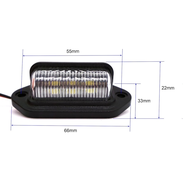 2 kpl LED rekisterikilven valaisin 24V 350lm, universaali