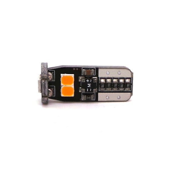 10 kpl LED-lamppu T10 12V-18V 4W CANBUS 400lm Oranssi