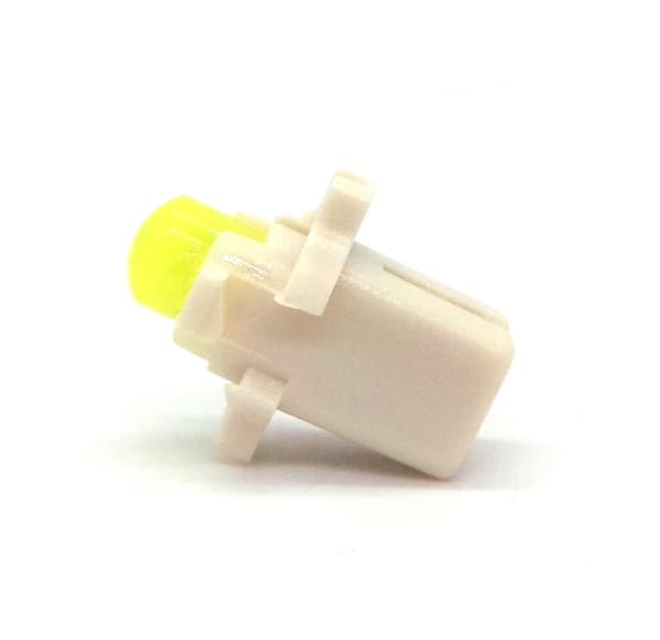 6 st LED-lampor 0,25W B8.5 COB 12V Vit