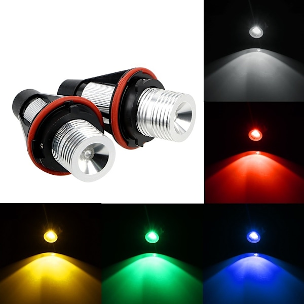 RGB LED-lamppu BMW rengassarjaan värit + kaukosäädin