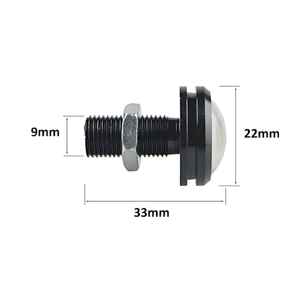 2 kpl punainen LED 120lm