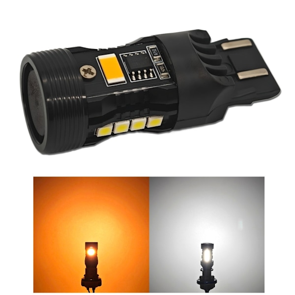 2 kpl W21/5W LED-lamppu 7443 12V vikavapaa, kaksi väriä, JP