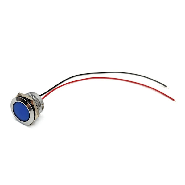 2 kpl LED kojelaudan valo 22mm värit Sininen