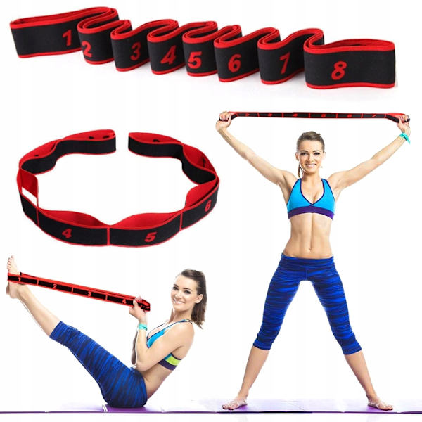 Gymnastikgummi för stretching Övningsband - Röd