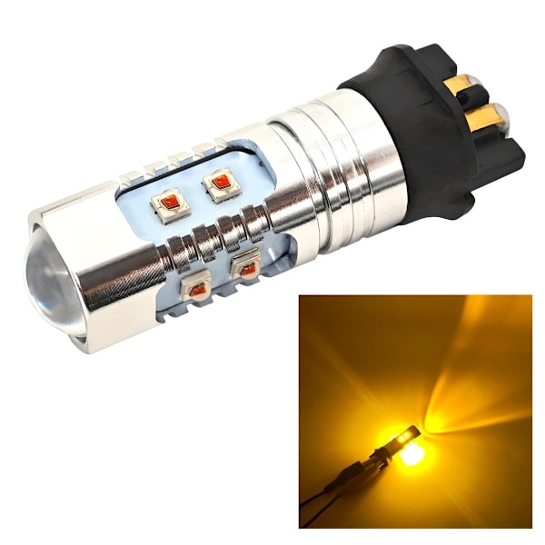 2 kpl PW24W LED-lamppu 12-24V CANBUS oranssi punaisiin sävyihin