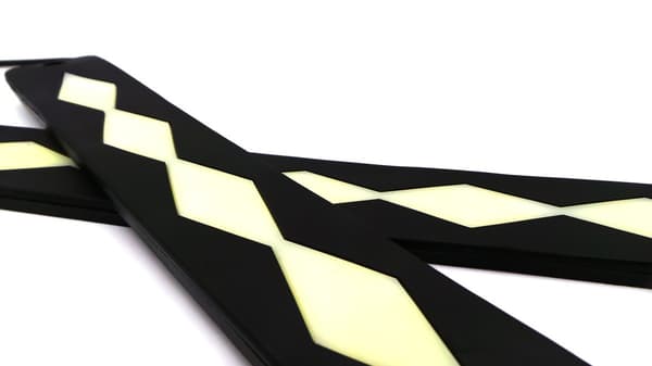2 stycken flexibla dagsljus DRL COB LED 25W Ny