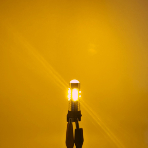 2 kpl PW24W LED-lamppu 12-24V CANBUS oranssi punaisiin sävyihin