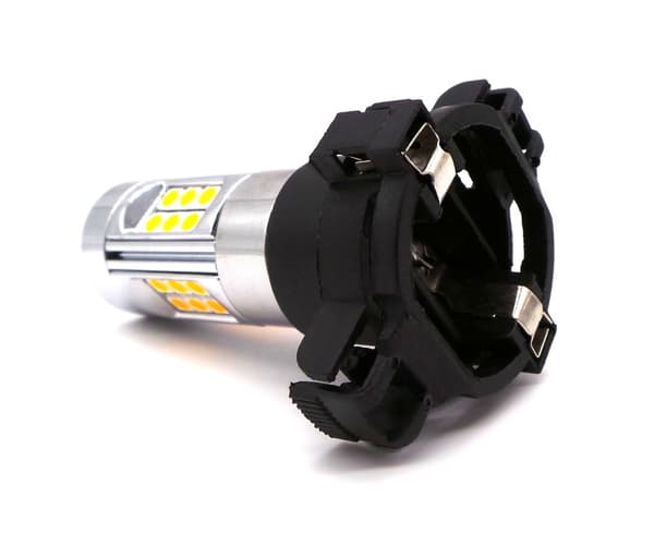 2 st LED-lampor PY24W 12V CANBUS stark orange