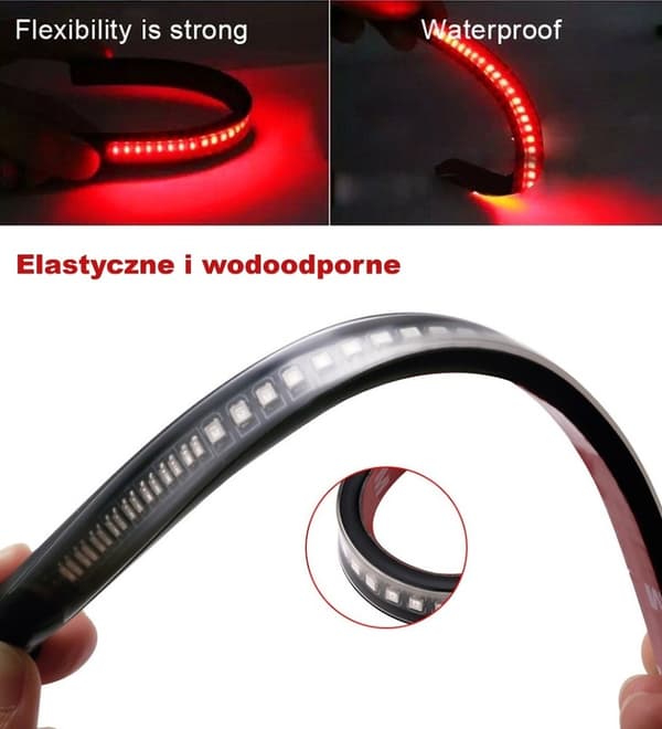 TAKAVALOT FLEX LED pysäytys, sijainti, suunta moottoripyörä