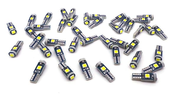 10 kpl T5 LED-lamppu W1.2W 12V 100lm