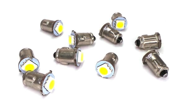 6 kpl LED-lamppu BA7S 6V 40lm valkoinen