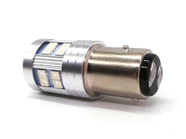 2 kpl P21/4W LED BAZ15D 12-24V CANBUS punainen