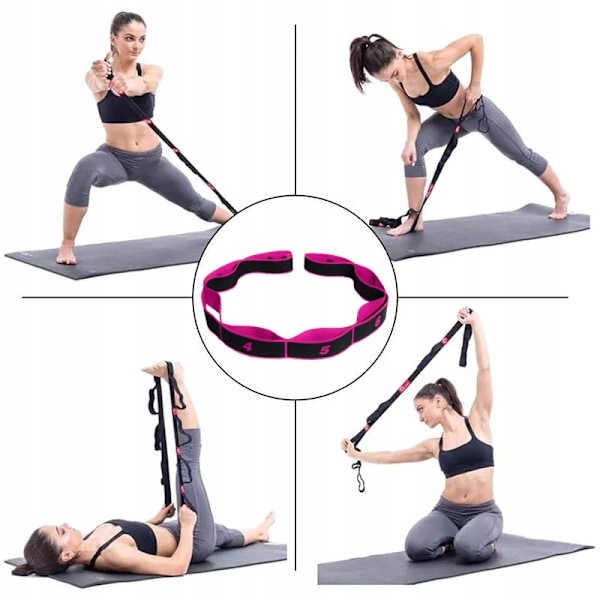 Gymnastikgummi för stretching Övningsband - Rosa