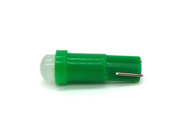 10 kpl T5 LED-lamppu W1.2W 12V 50lm Vihreä