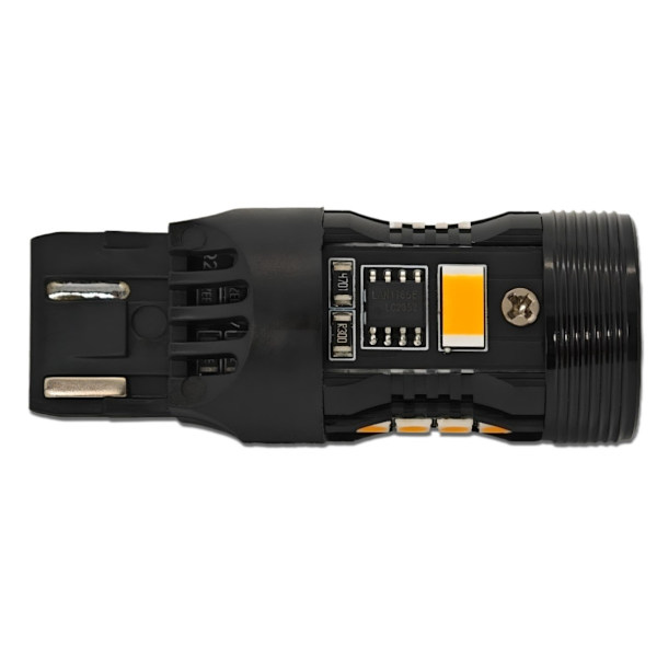 2st W21/5W LED-lampor 7440 12V utan fel orange