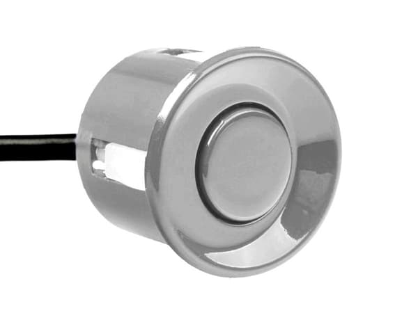 4 parkeringssensorer, summer, 12V kontrollpanel - kit Grå