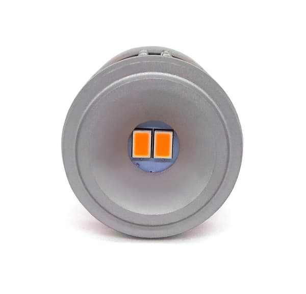 2 kpl LED-lamppu P21W, BA15S 12-24V ei vikaa oranssi vahva 100% CANBUS