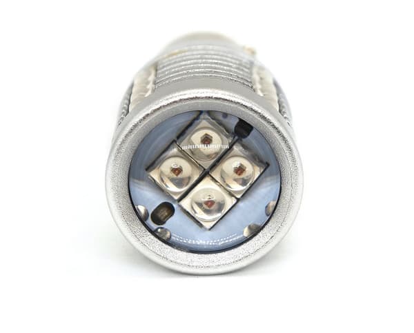 2 kpl P21W LED BA15S 12-24V CANBUS polttimo 2000lm punainen