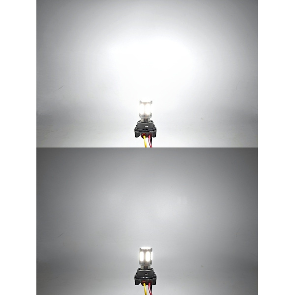 2 kpl P21/5W LED BAY15D 12-24V lamppu ilman virhettä 3000lm valkoinen