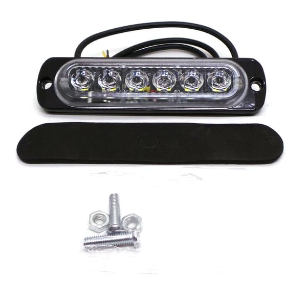 Backljus 6 LED 12V-24V, vit