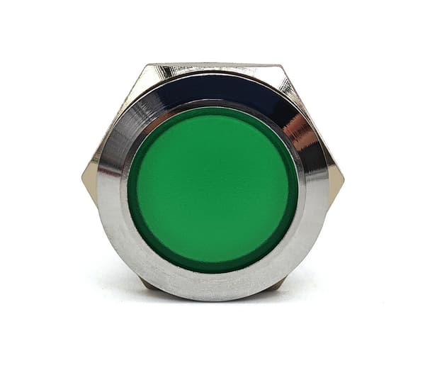 2 st LED instrumentbräda ljus 22mm färger Grön