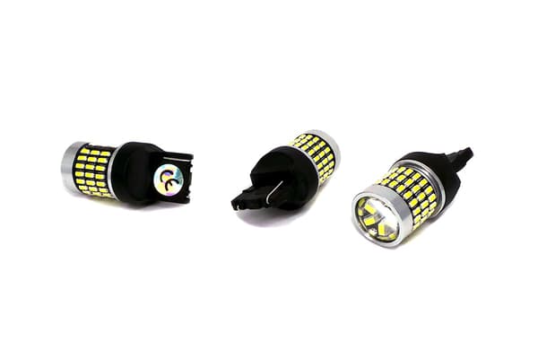 2 st LED-lampor 7440, W21W 12-24V CANBUS 2100lm vit lins