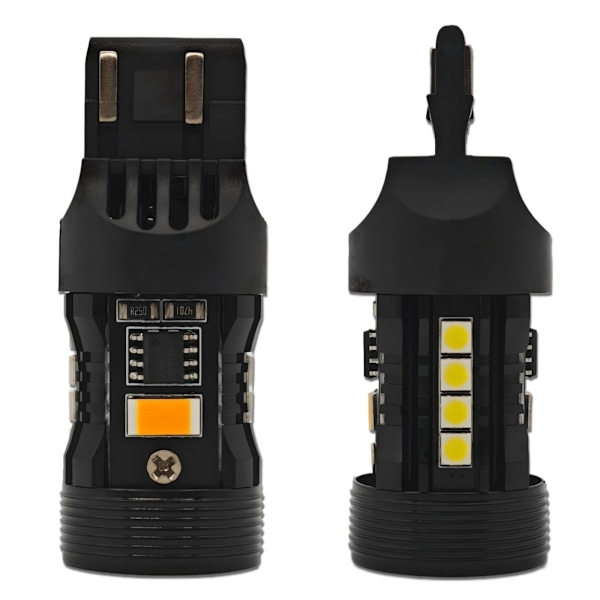 2 kpl W21/5W LED-lamppu 7443 12V vikavapaa, kaksi väriä, EU-USA