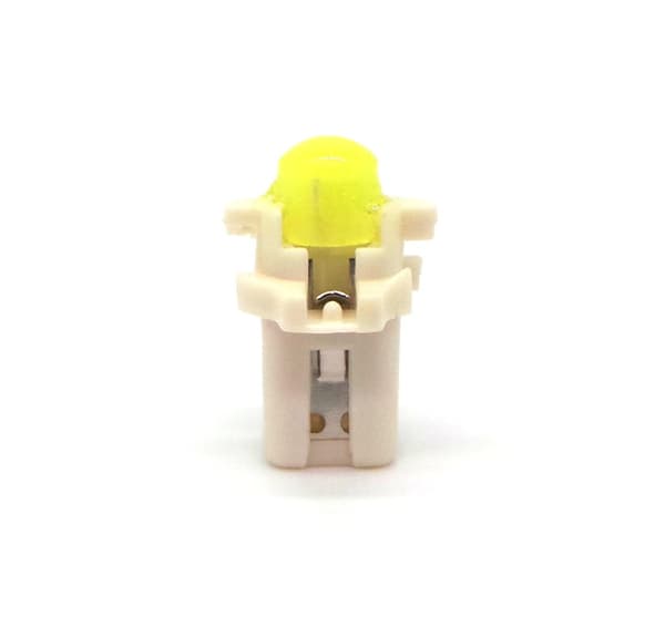 6 st LED-lampor 0,25W B8.5 COB 12V Vit