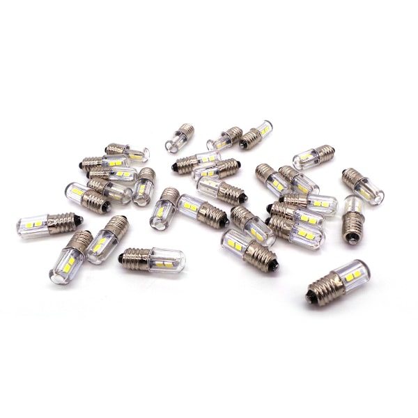 6 kpl LED-lamppu E10 6V 4W 300lm