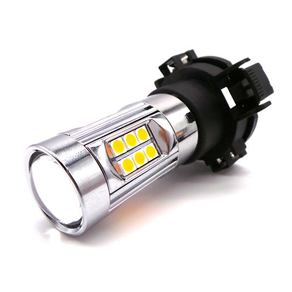 2 st LED-lampor PY24W 12V CANBUS stark orange