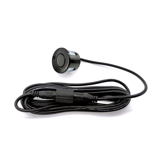 4 parkeringssensorer, summer, 12V kontrollpanel - kit svart