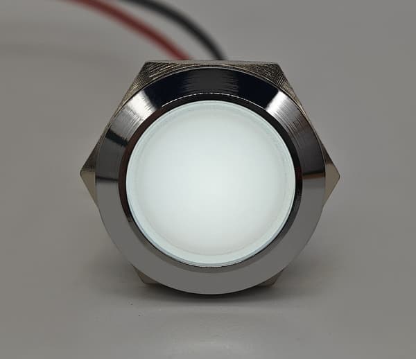 2 kpl LED kojelaudan valo 22mm värit Valkoinen