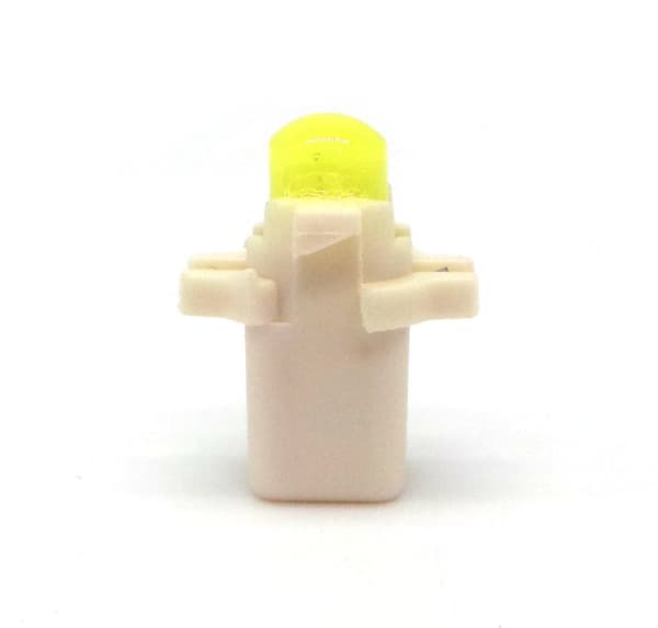 6 st LED-lampor 0,25W B8.5 COB 12V Vit