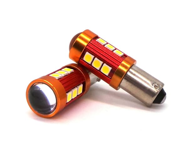 2 st LED-lampor H21W, BAY9S 12-24V CANBUS 850lm stark