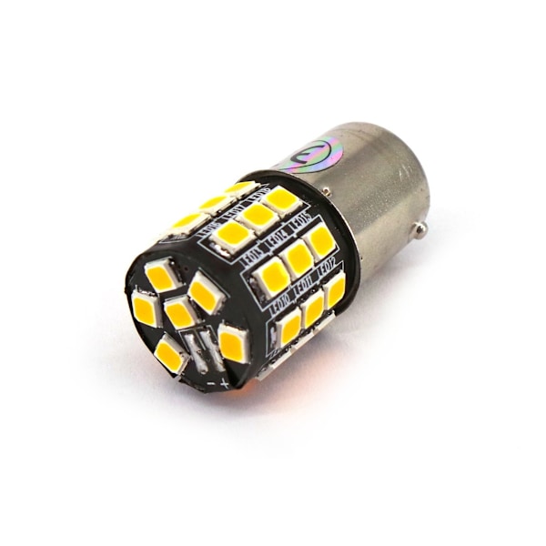 2 kpl LED-lamppu BA15S, P21W 12V CANBUS oranssi