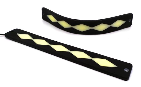 2 stycken flexibla dagsljus DRL COB LED 25W Ny