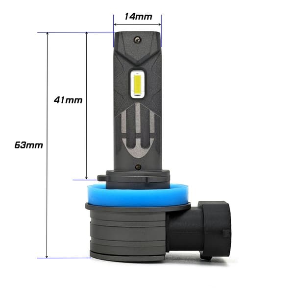 H11 LED lamput 12V CANBUS CSP 2 kpl 4000lm - Uusi