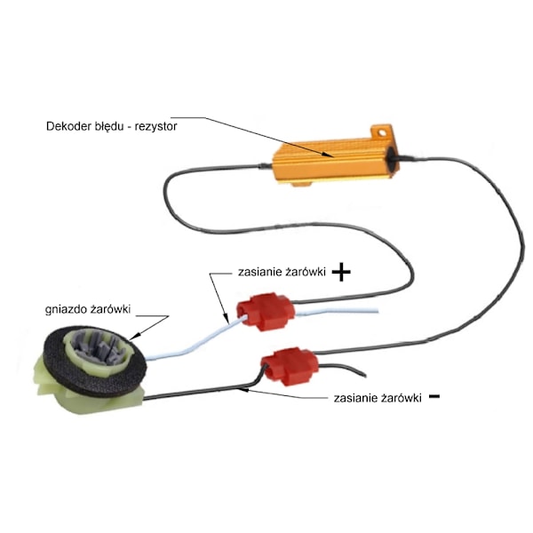 2 kpl Resistori - CAN-virheiden dekooderi 5W 36 Ohm 12V-asennossa