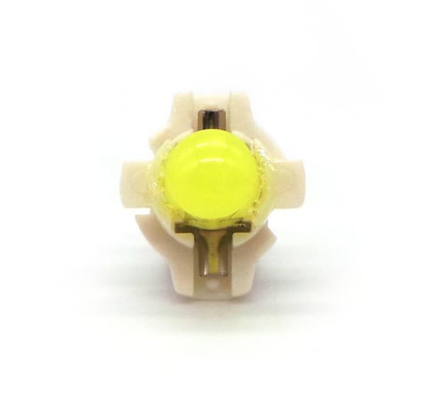 6 st LED-lampor 0,25W B8.5 COB 12V Vit