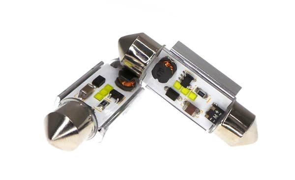 4 kpl LED-lamppu SV8.5, C5W 10-18V CANBUS 36mm vahva