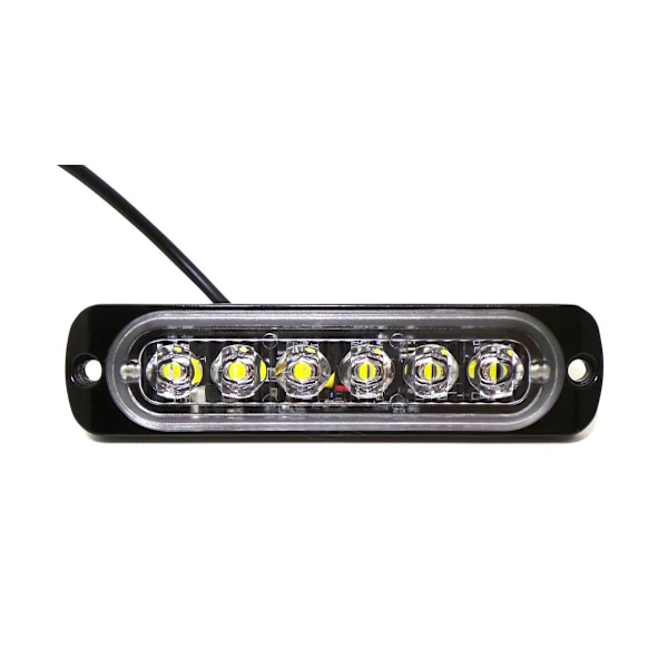 Backljus 6 LED 12V-24V, vit