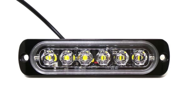 Peruutusvalaisin 6 LED 12V-24V, valkoinen