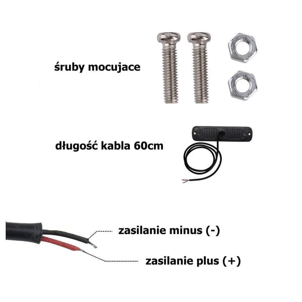 Dimljus 6 LED 12V-18V, röd